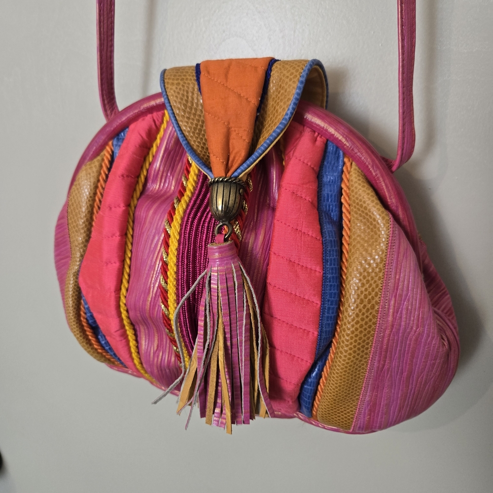 Colorful Striped Women's Bag